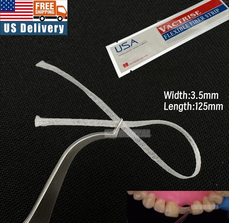 Dental Glass Fiber Splint Composite Resin Ribbond Ribbon Type Bonding Strip USA