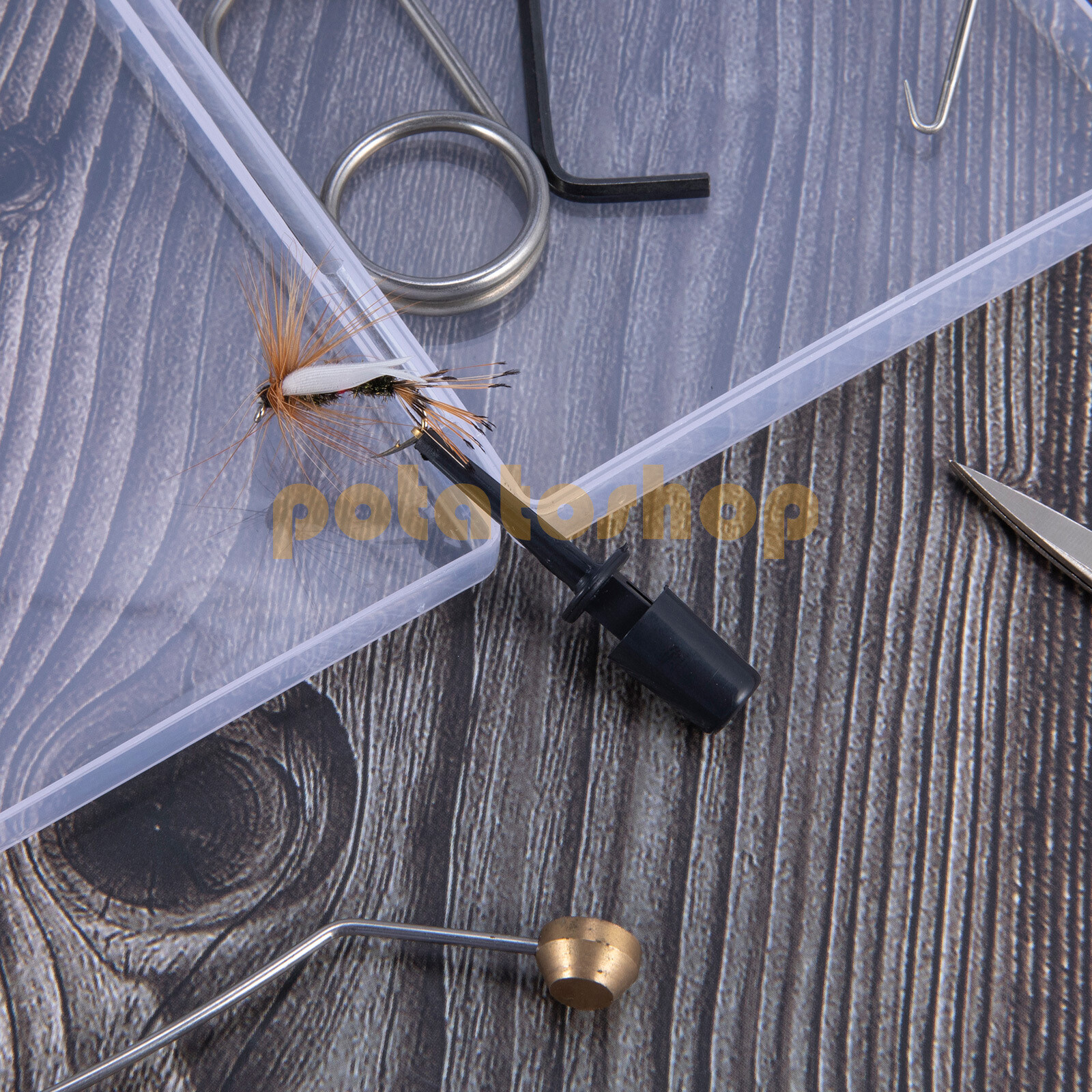 20pcs Fly Hook Hackle Pliers Long Tip Flies Lures Hooks Display Fly Tying Tool