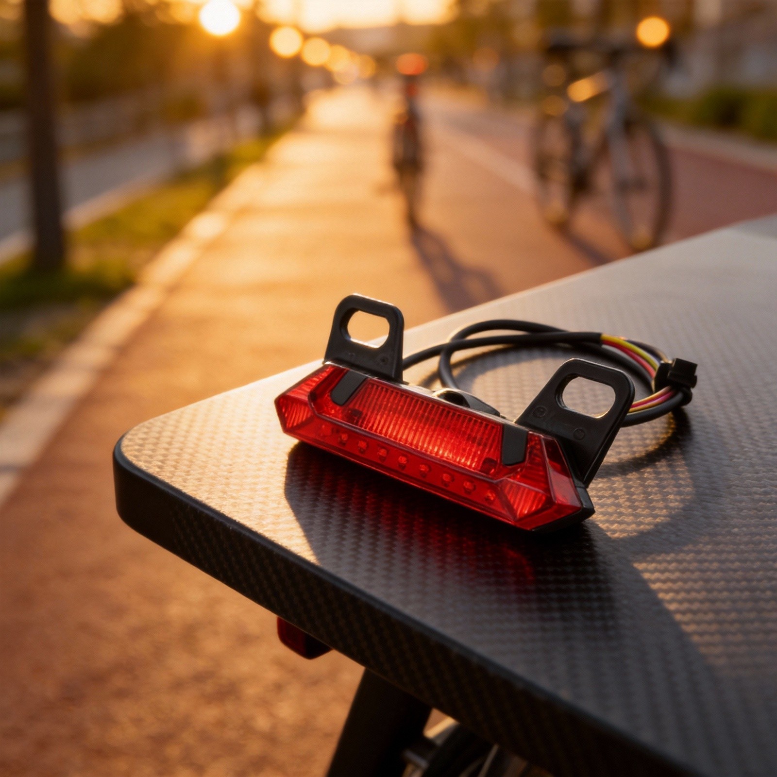 Ebike Rear Light Compact Size Long-lasting Performance Robust Materials