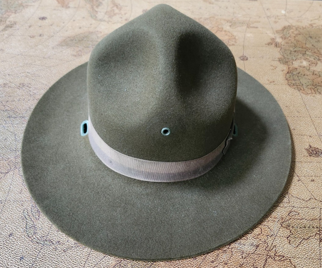 US Military Drill Sergeant Hat Service Size 6 1/2 - Nice Condition