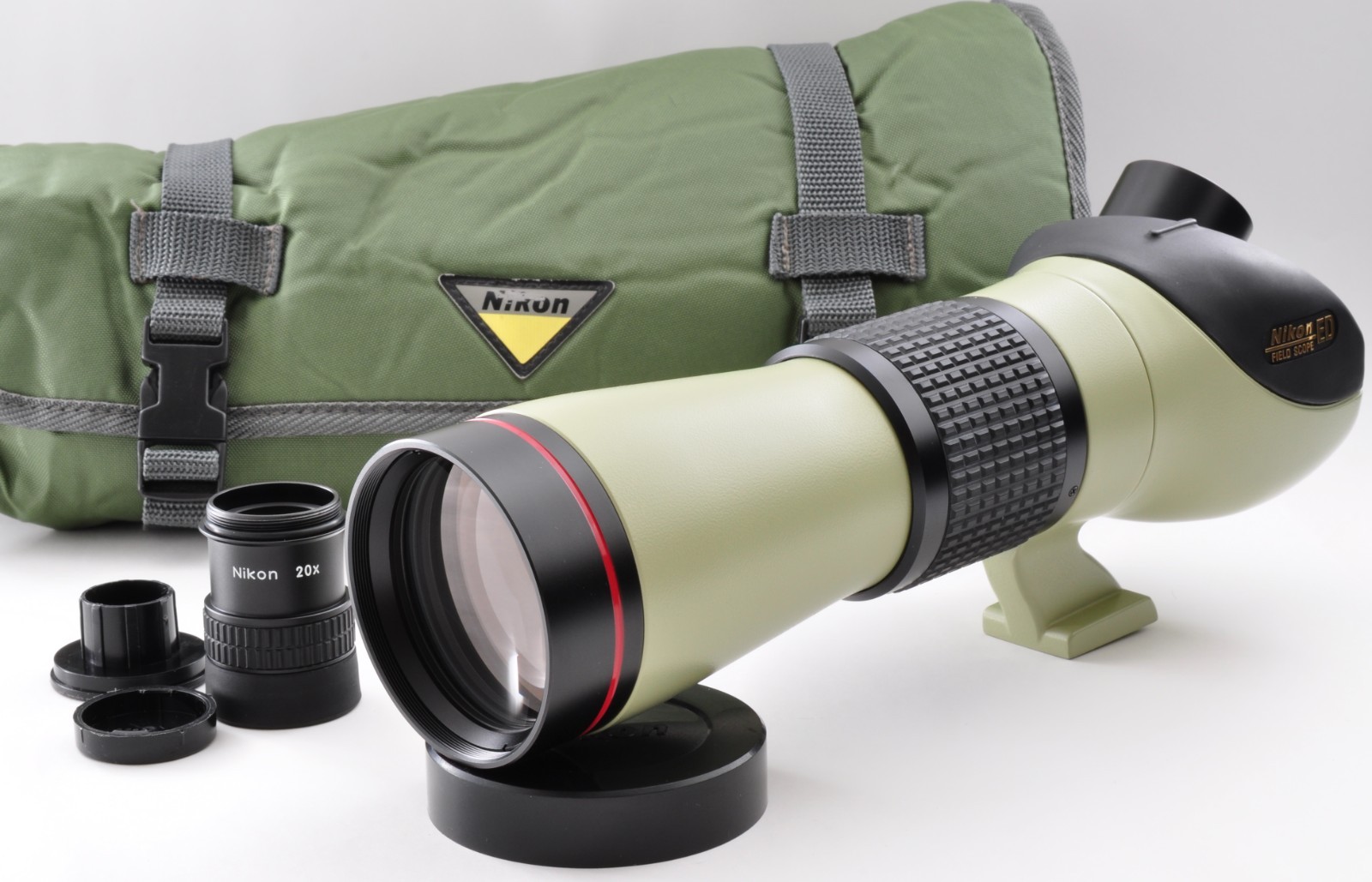 Nikon Fieldscope ED II-A D=60 P 20x Eyepiece w/Case Near Mint From Japan y0099