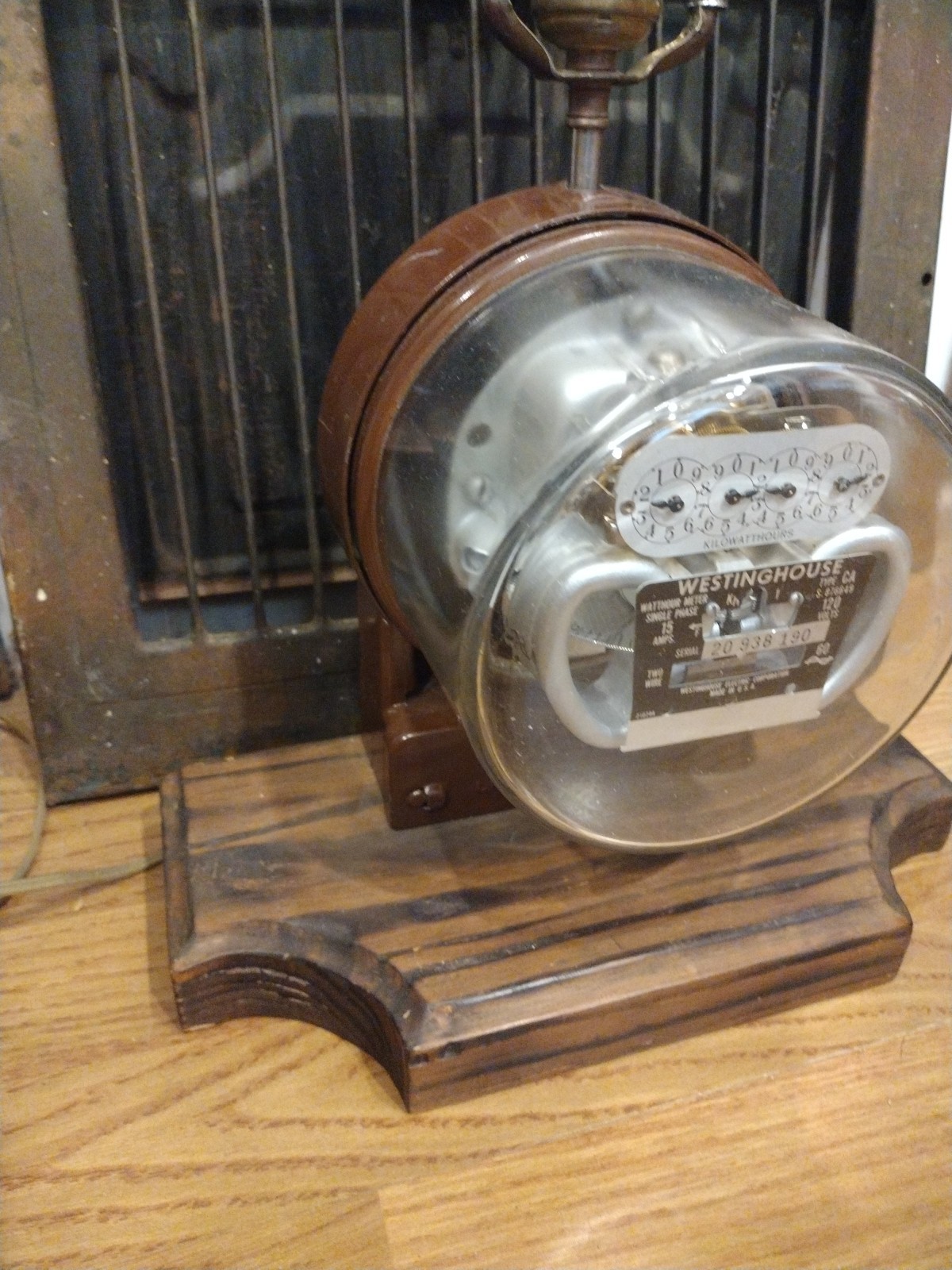 Working Vintage Westinghouse Electrical Meter Lamp