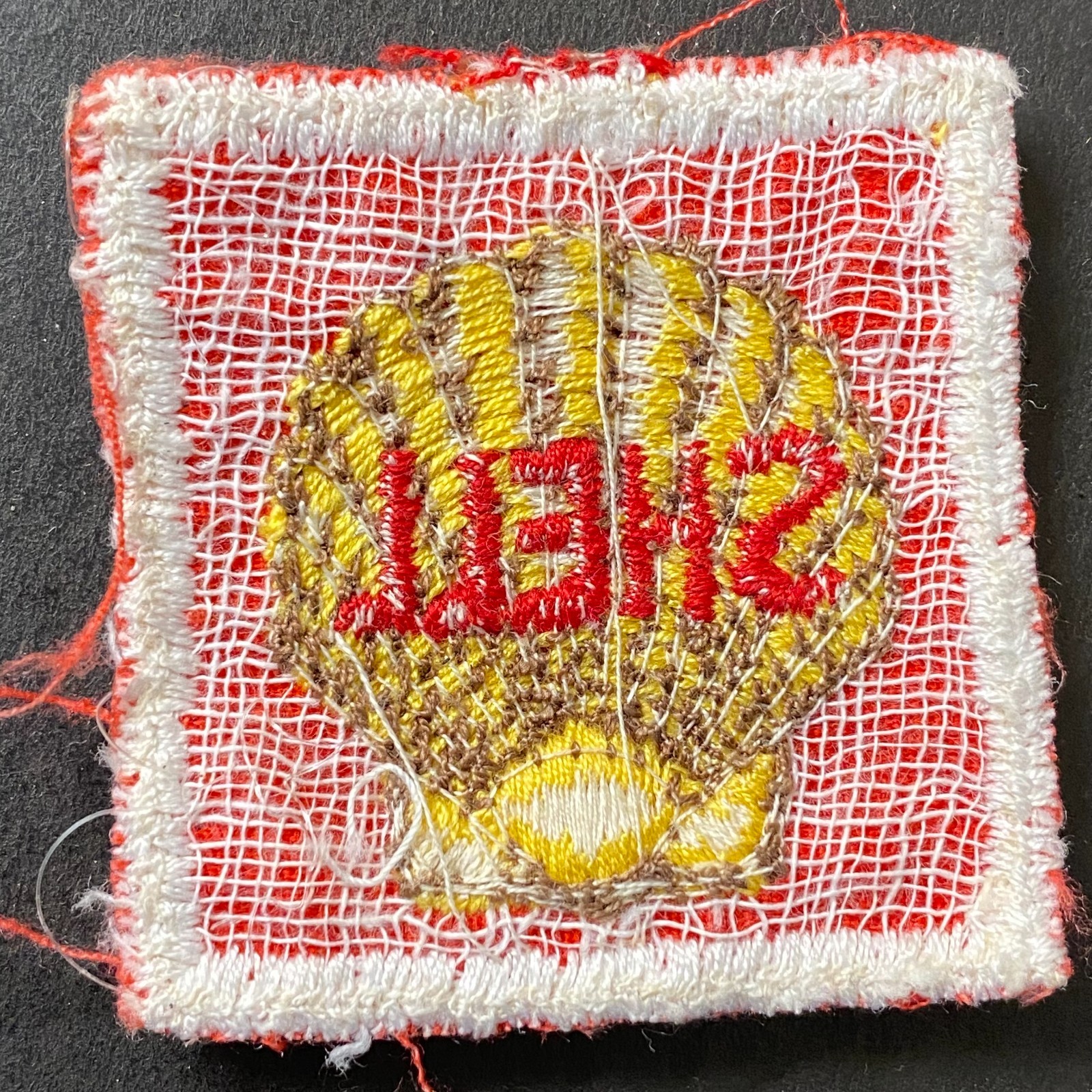 Shell Oil Gas Small Embroidered Patch Vintage 1.75" x 1.75" (#4)