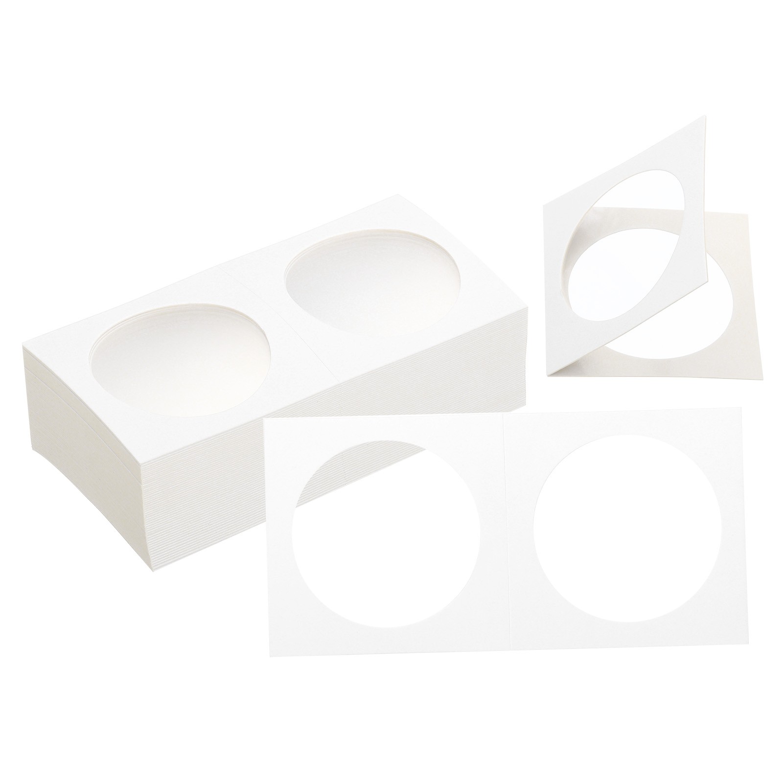2 x 2 Coin Flips 100 Pack 40mm Cardboard Coin Holder Paper Coin Holders