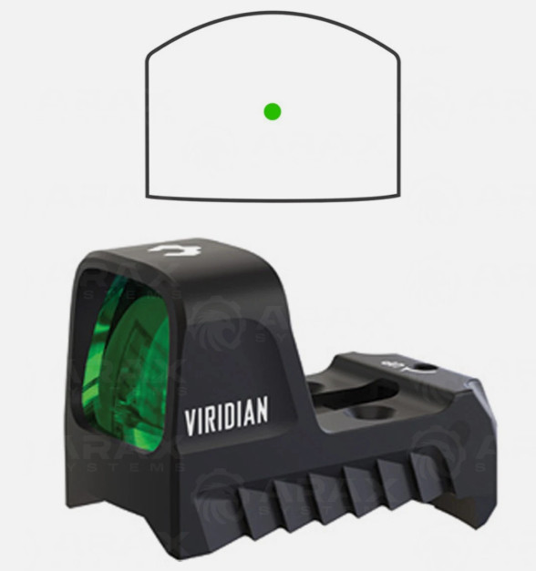 Viridian RFX1 Custom Micro Green Dot Sight 3MOA Fits S&W Bodyguard 2.0 981-0186