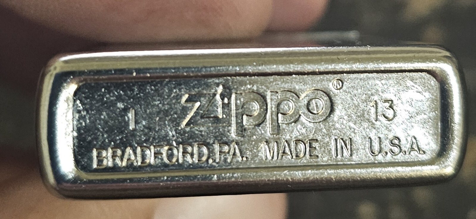2013 Plain Brass Zippo Lighter