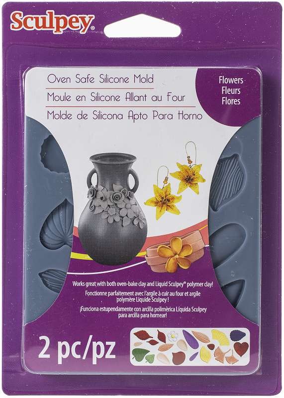 Sculpey Flexible Push Mold Flowers