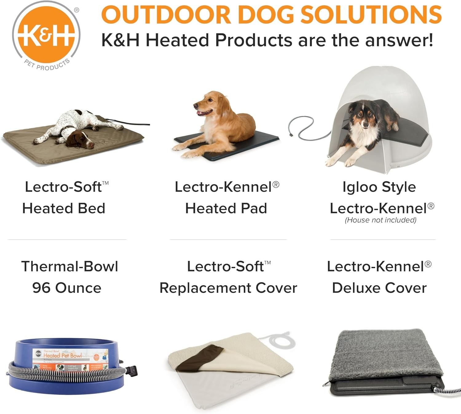 Anti-Freeze Heated Pet Bowl, 96 Ounces, Ideal for Cold Weather Conditions