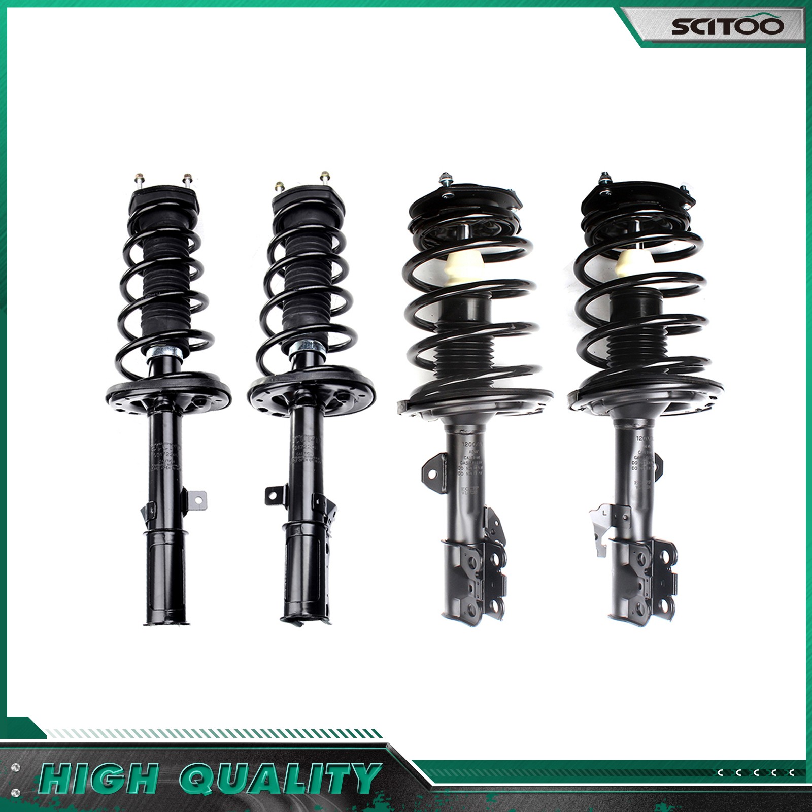 Front Rear Complete Strut Assembly For 2004-2006 Toyota Camry Solara Lexus ES330