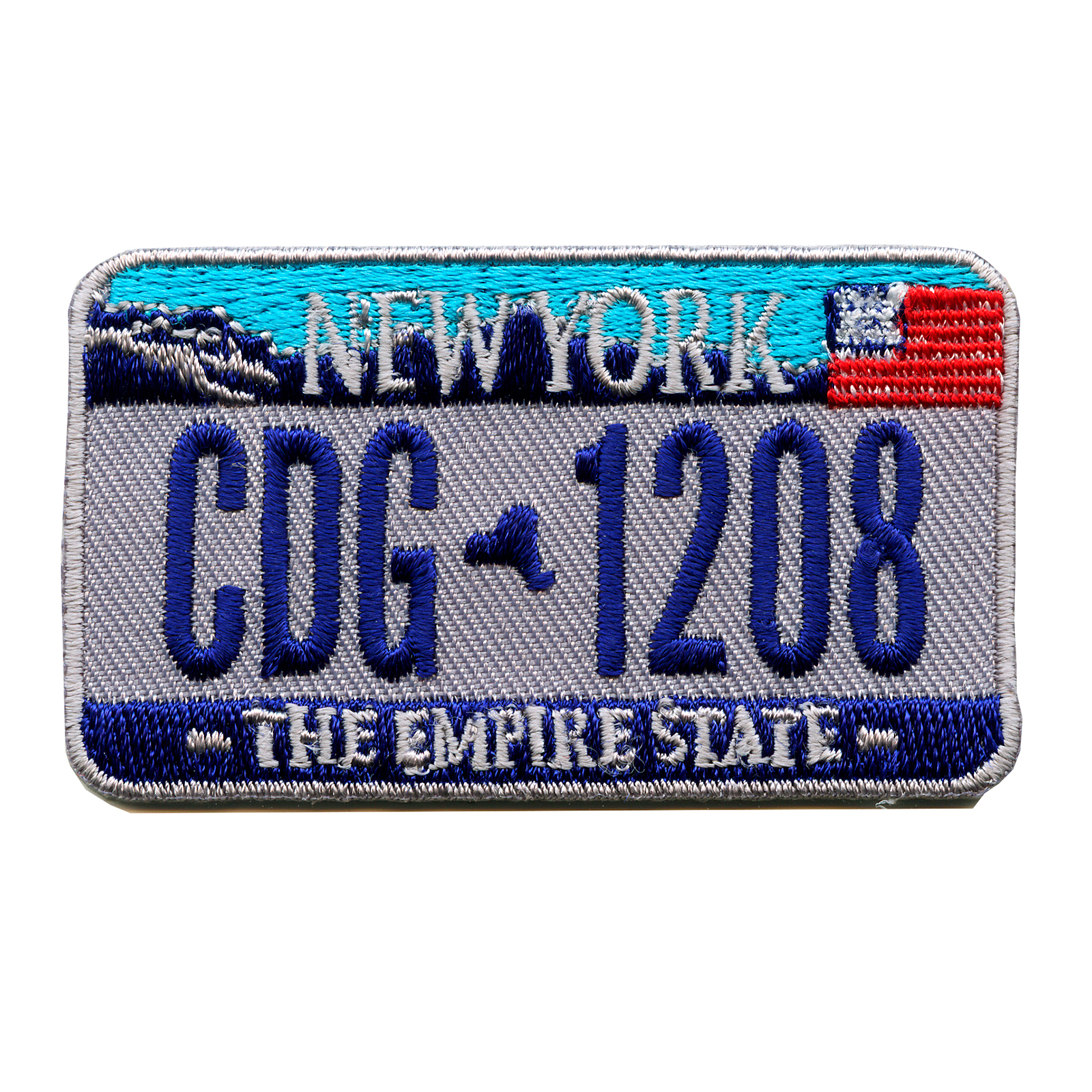 New York License Plate USA US NY States Patch Iron On Patch 0606