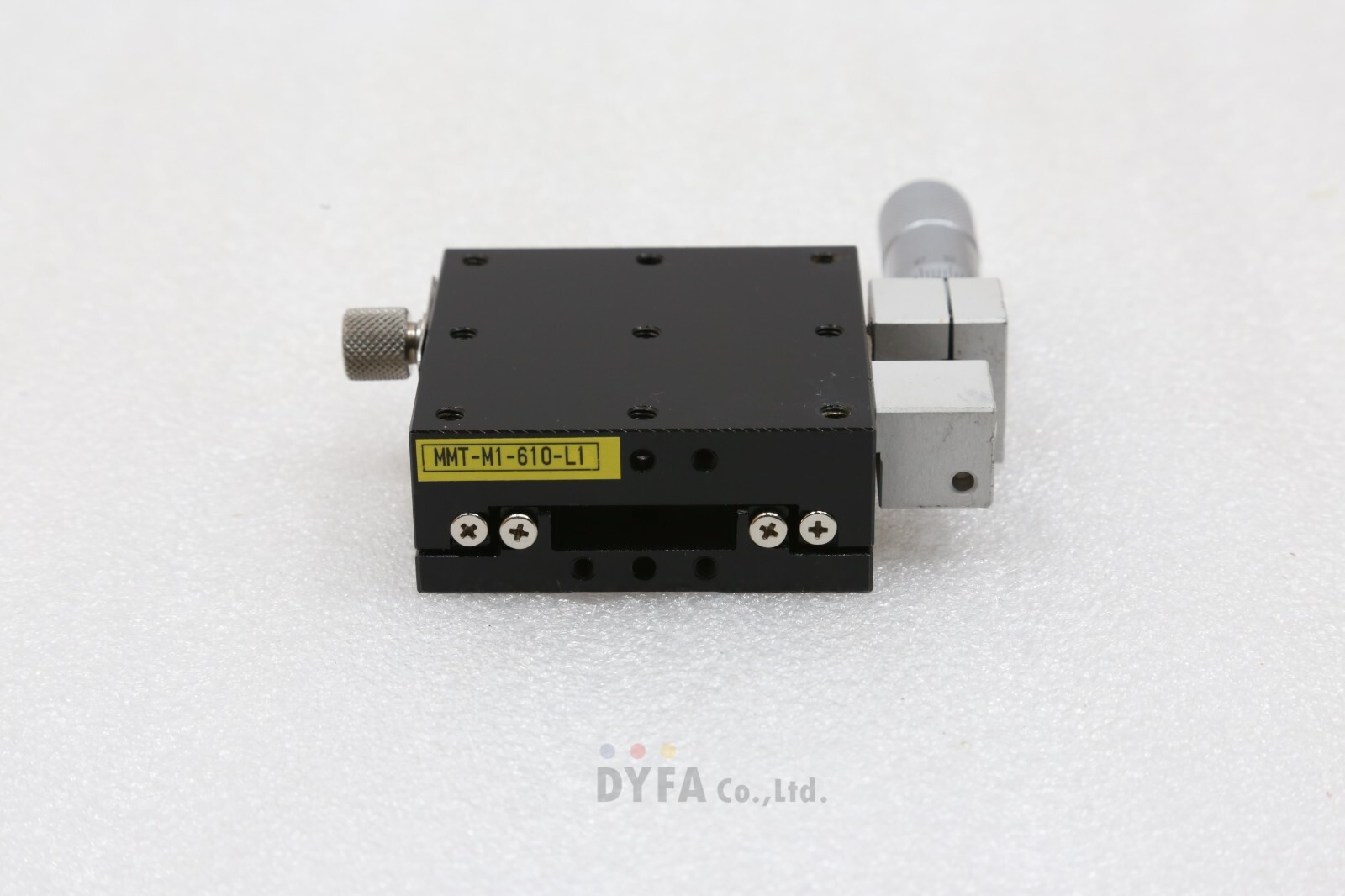 MMT Manual Linear Stage  Used M1-610-L1 60X60X24 +/-7.5mm stroke STA-I-555=5G51