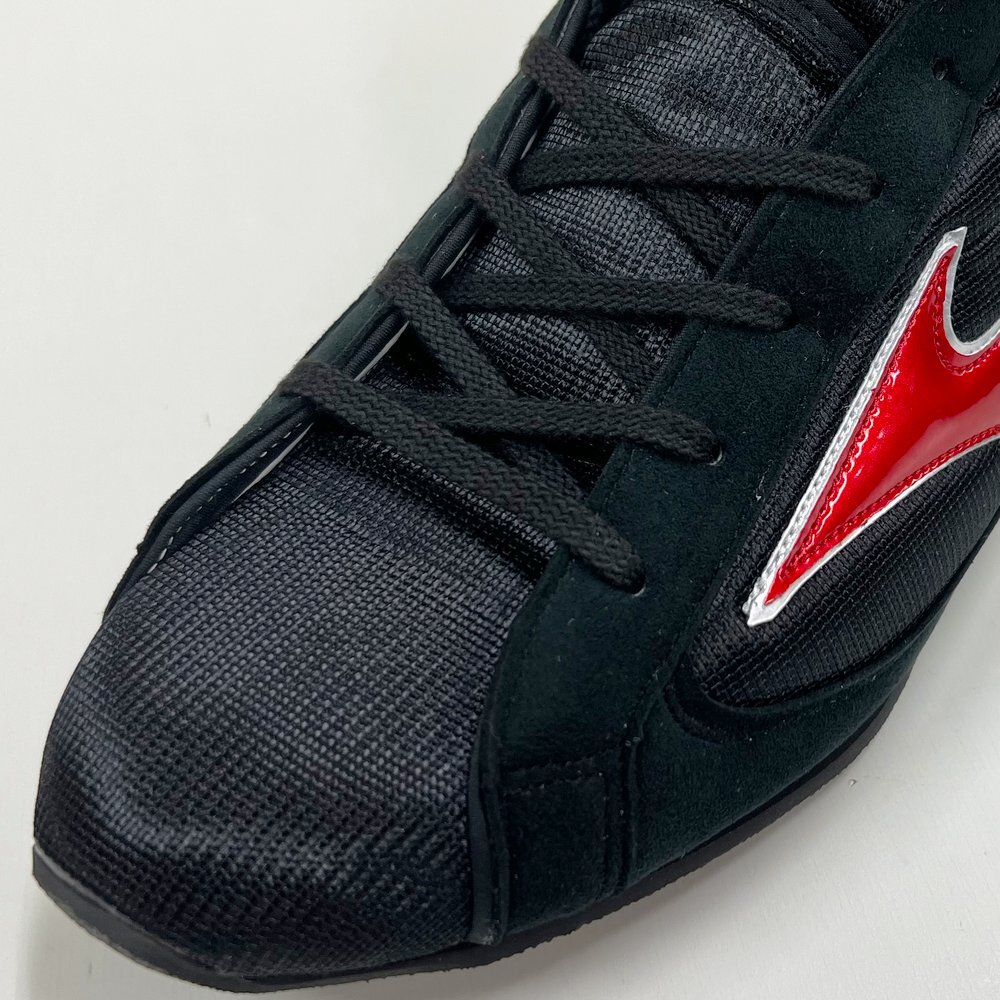 Mizuno Short Boxing Shoes BM538 Easy Spectra Black×Metal Red×Silver 24-28.5cm