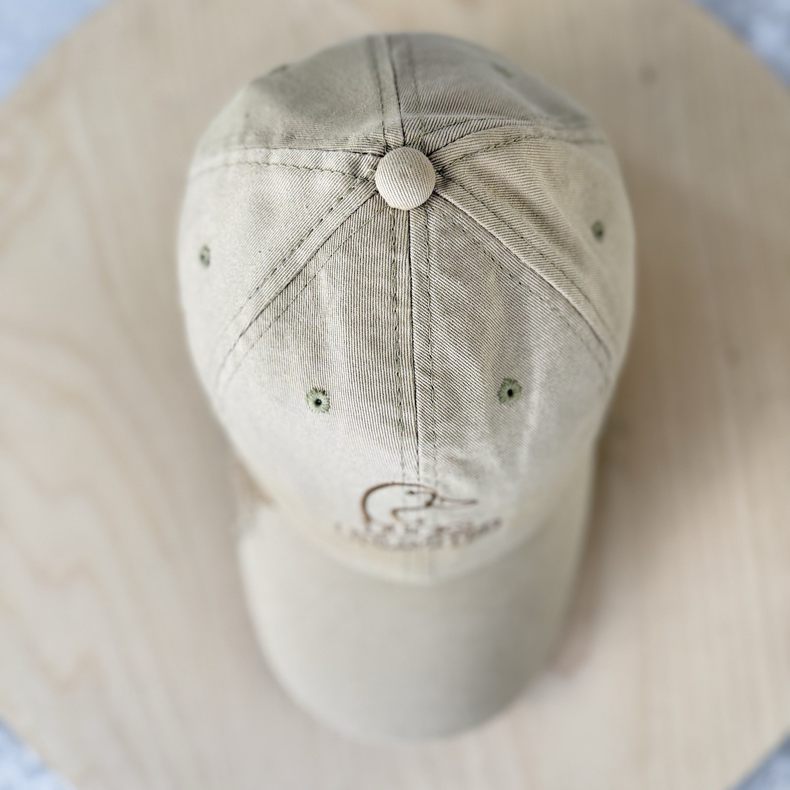 Ducks Unlimited Baseball Cap - Tan w/ Brown Embroidery