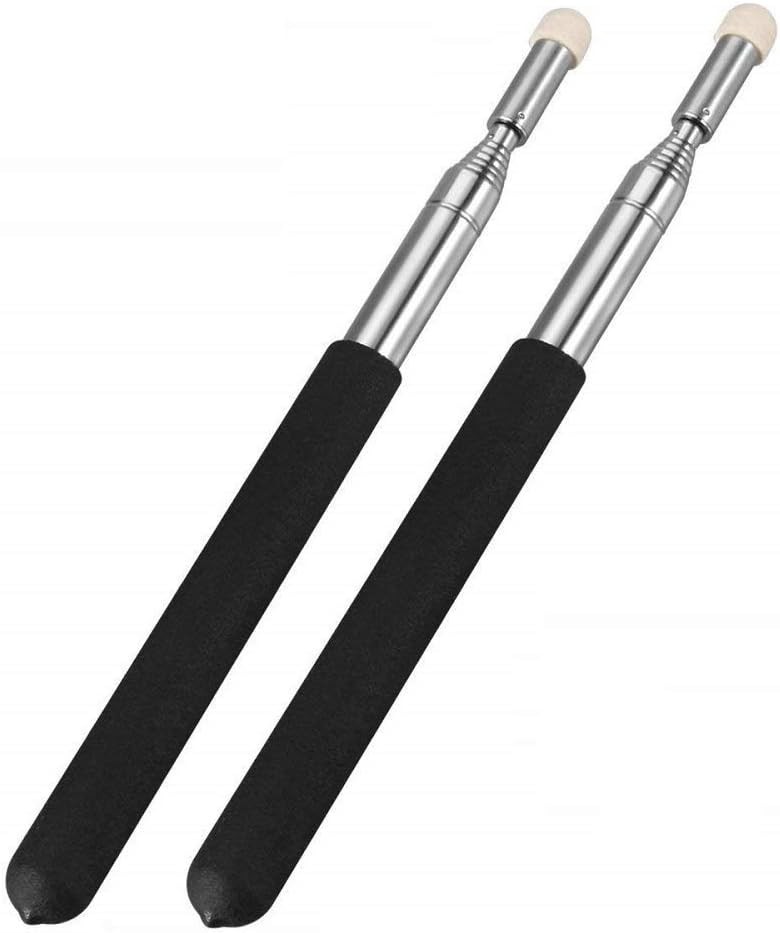 2PCS Telescopic Teachers Pointer - Adjustable & Lightweight Presentation Tool