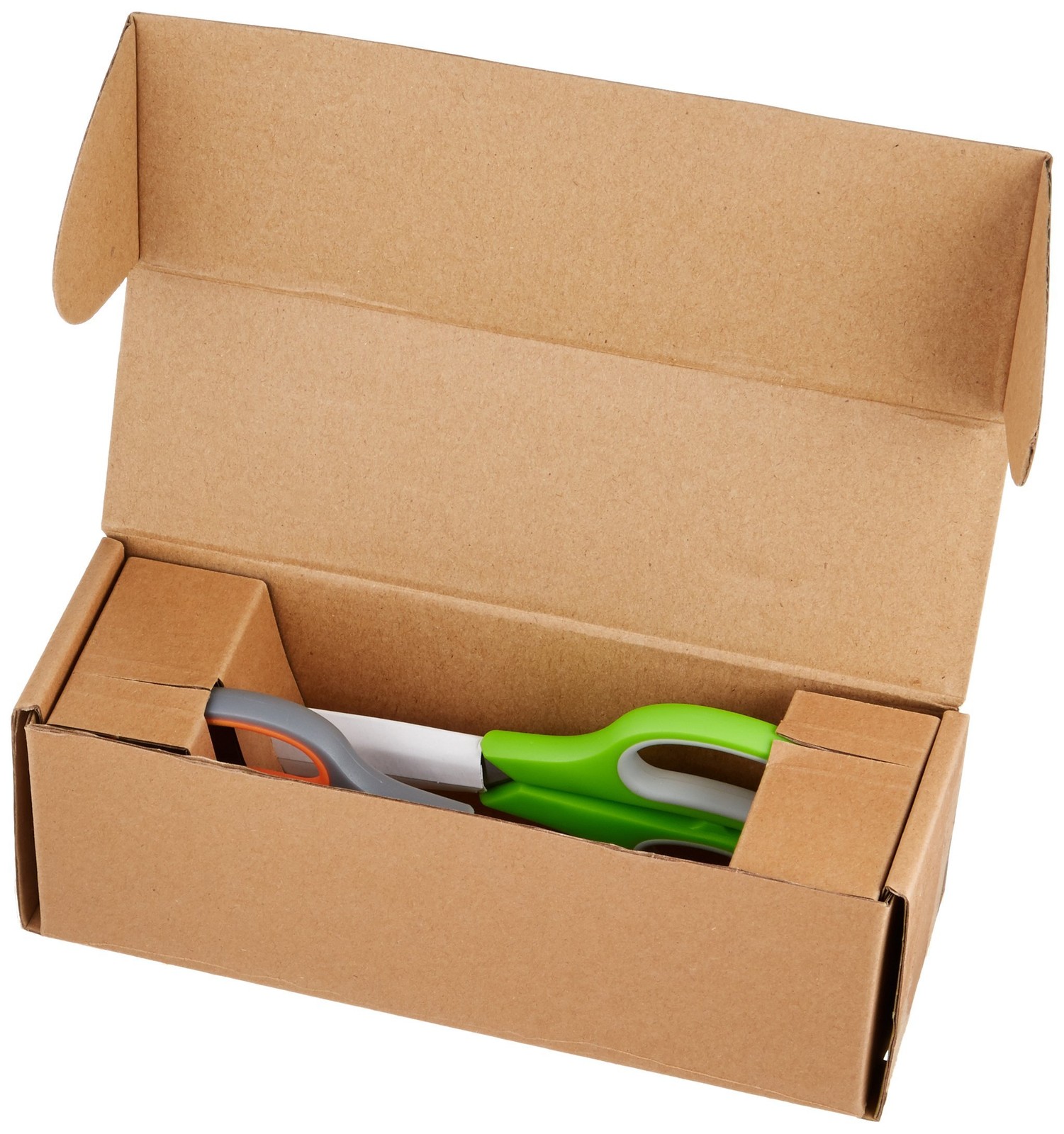 Amazon Basics Multipurpose Stainless Steel Scissors 2-Pack, Green and Grey