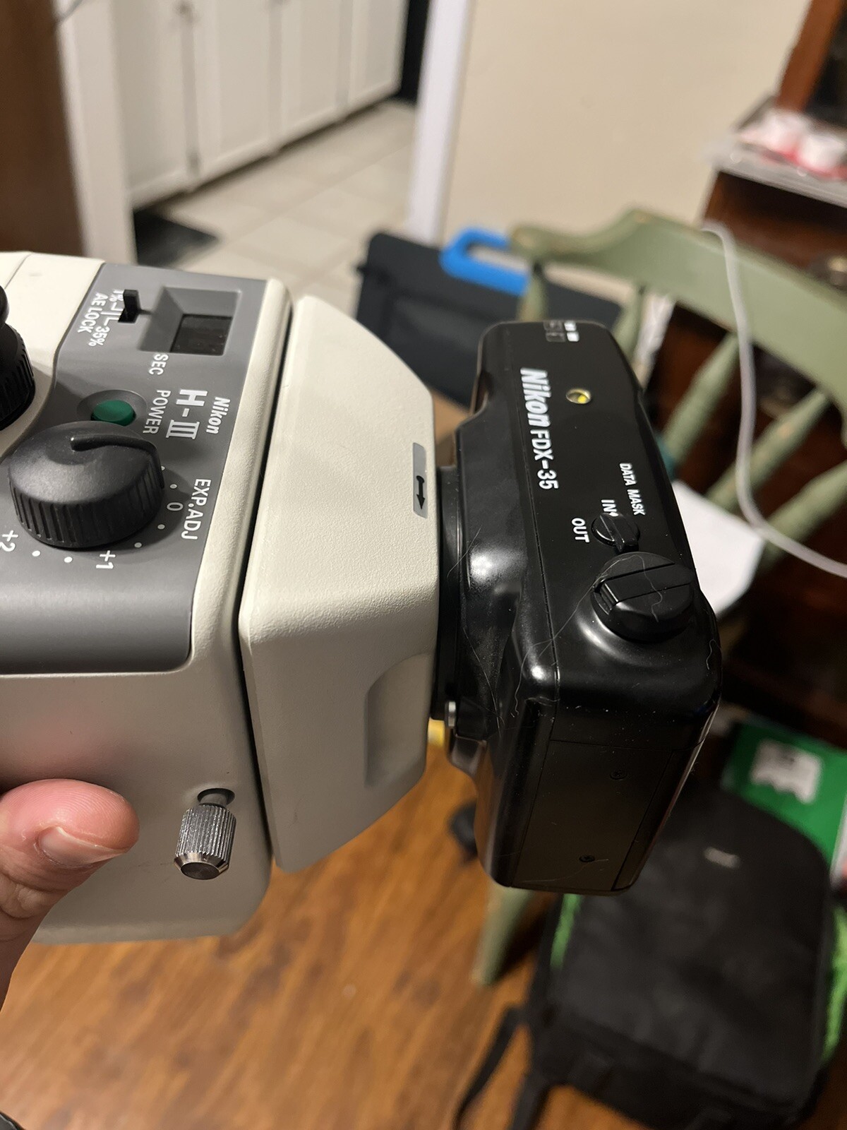 Nikon H-III Microscope Power Lens w/ FDX-35 Camera w/ Switch