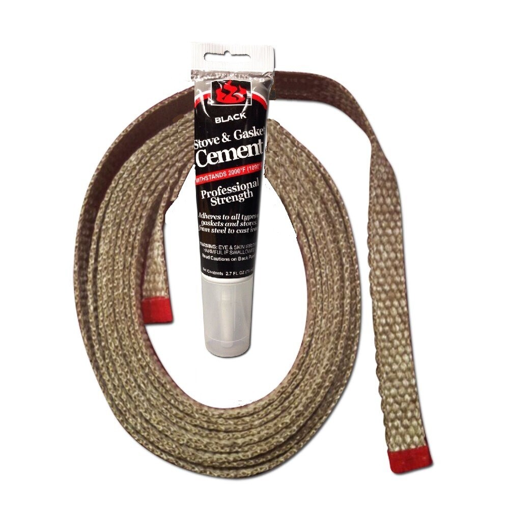 Woven Fiberglass Stove Gasket 1500 Degree Flat Seal Smoker BBQ Hi Temp 1/8 w/ 77