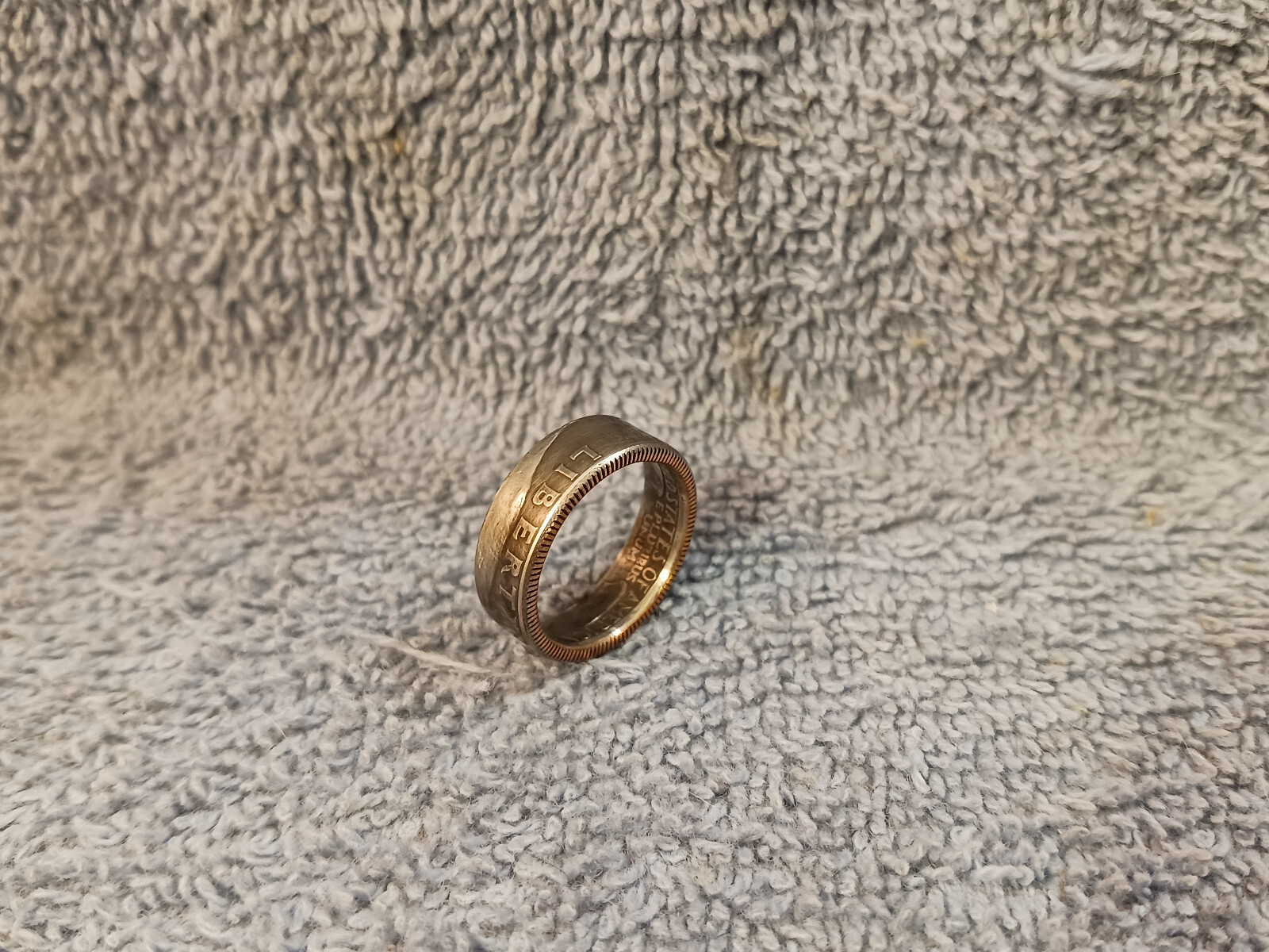 1984 Washington Quarters, Handmade Coin Ring, Size 6- 1/2