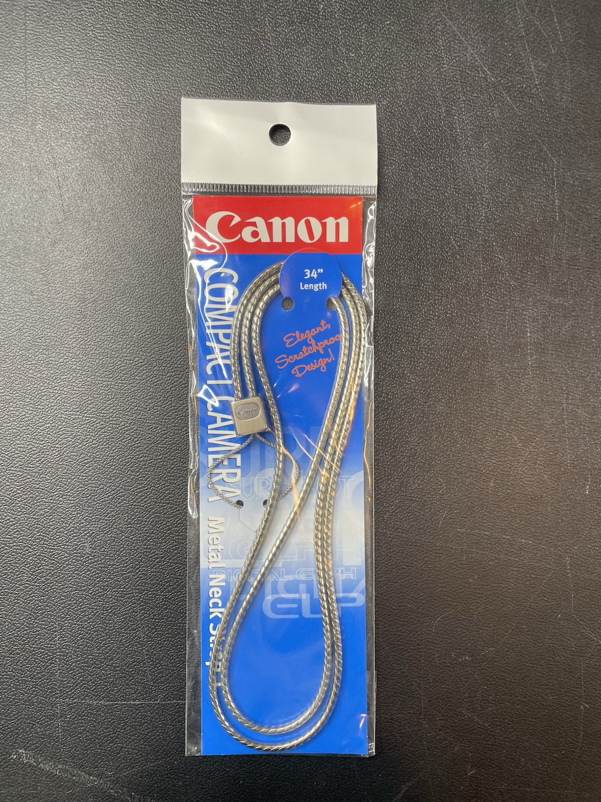 NEW Genuine Canon Compact Camera Custom Metal Neck Strap 1, 34" Made in Japan