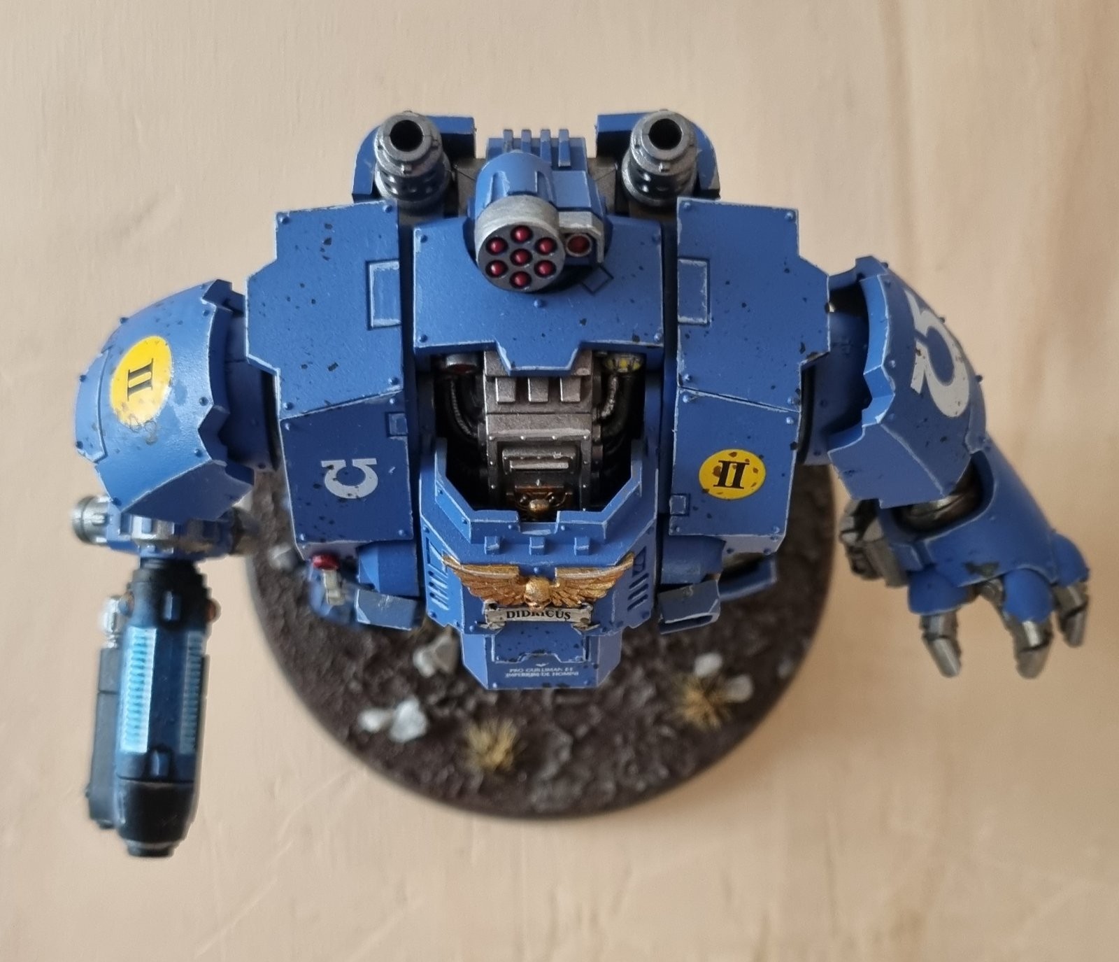 Redemptor Dreadnought Warhammer 40k Ultramarine - MAGNETIZED & Pro Painted