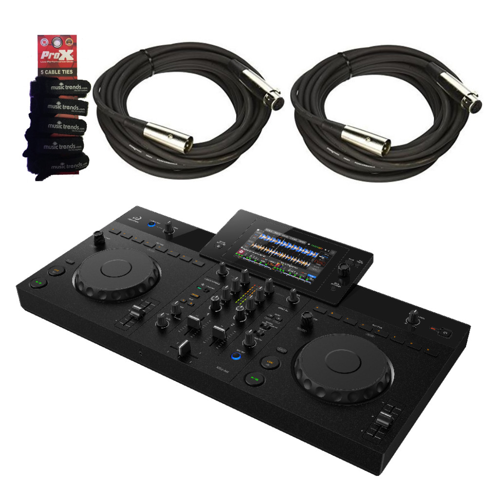 AlphaTheta XDJ-AN 2-channel all-in-one DJ system + 2x XLRs & Wraps