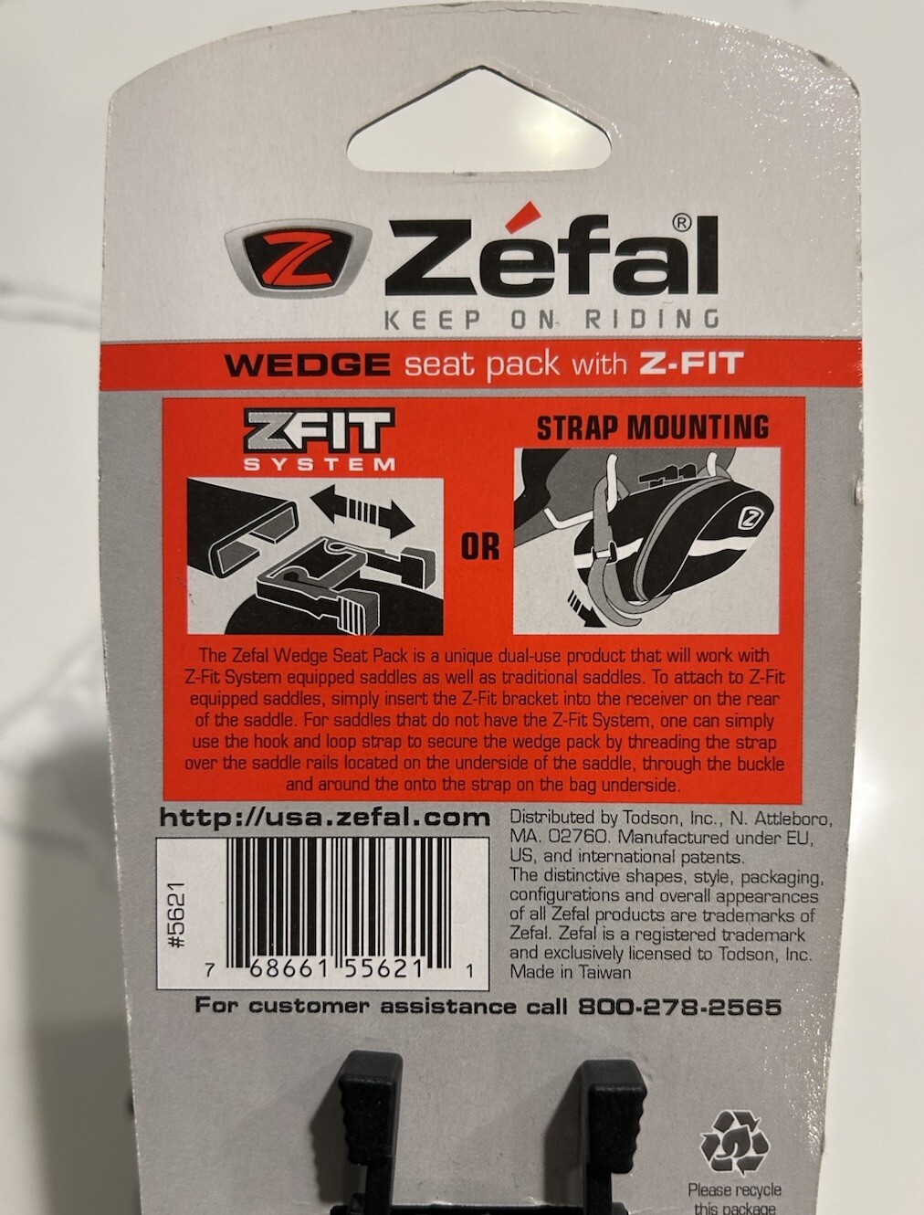 Zefal Wedge Seat Pack with Z-Fit.