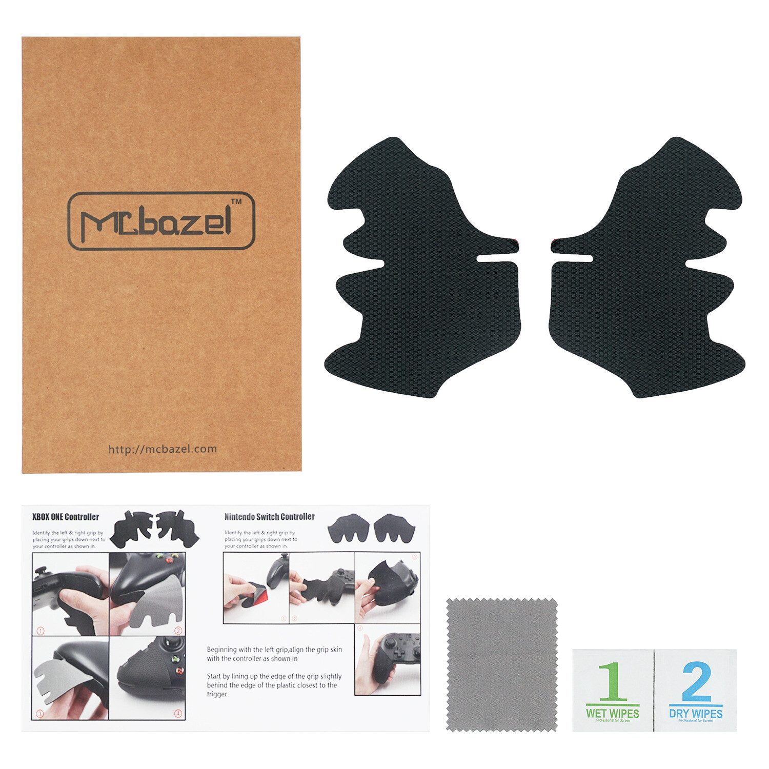 Gamepad Handle Grip Stickers with Anti Skid for PS4 Controllers
