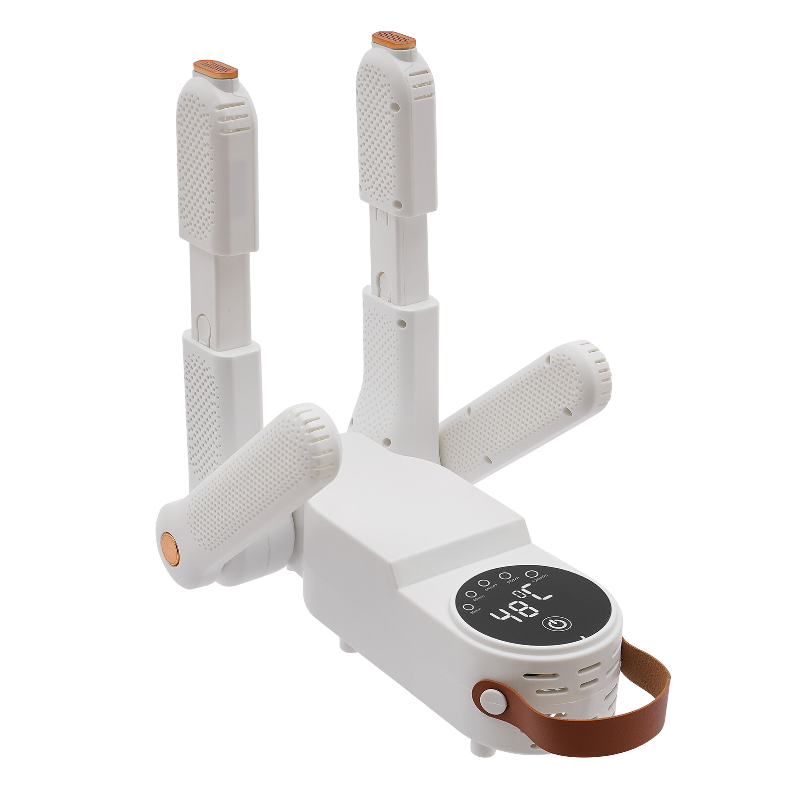 Electric Boot and Shoe Dryer with Timer, 150W, 360° Drying, White