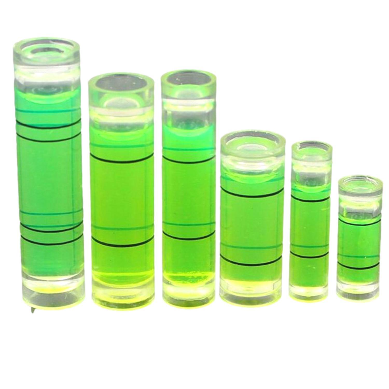 Cylindrical Spirit Level Bubble Vial - Various Sizes (25 Pack)