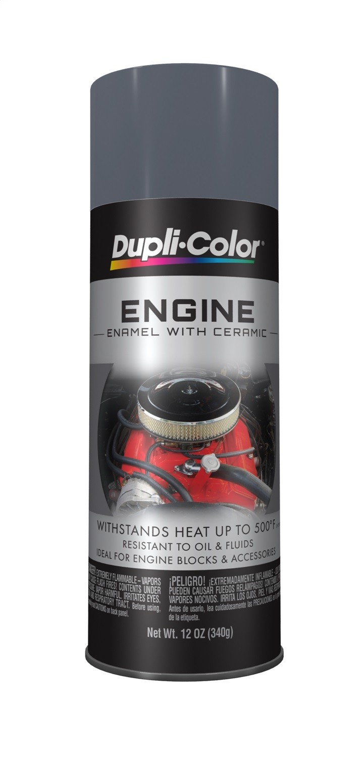 Dupli-Color DE1611 Engine Enamel Paint- New Ford Gray 12oz Aerosol Can