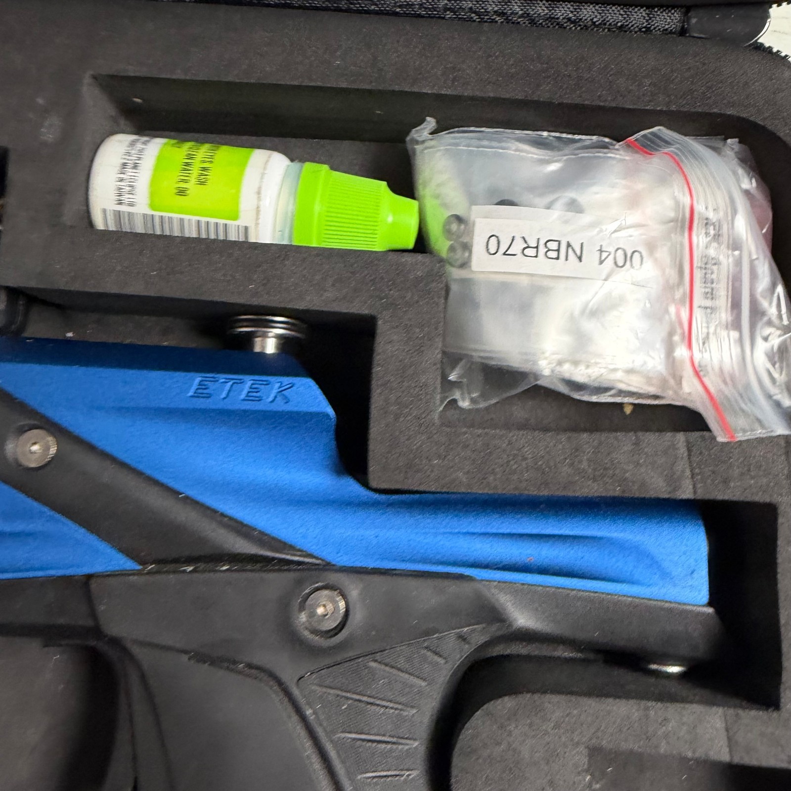 Planet Eclipse Etek 5 Blue Black 2-Piece Barrel Electronic Paintball Marker Gun