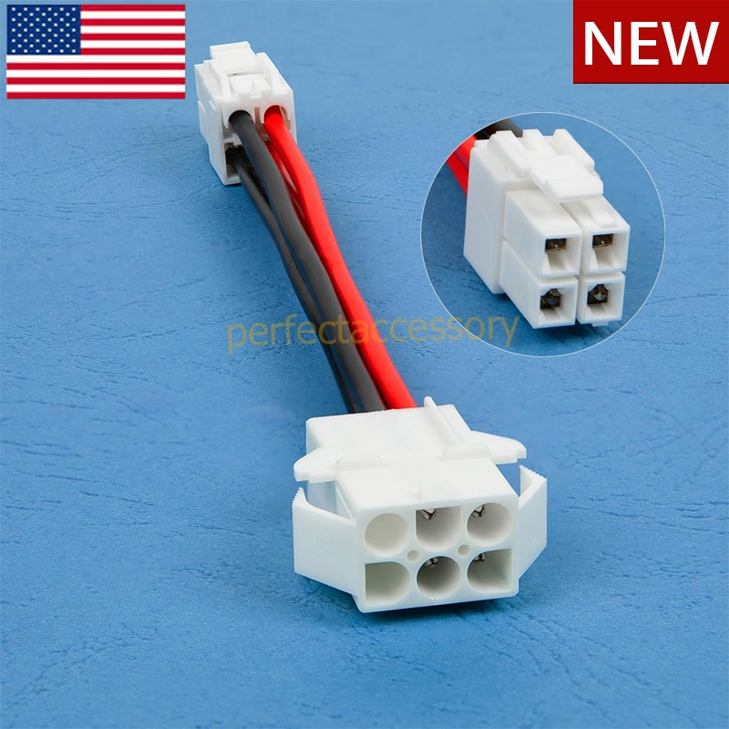 6-Pin to 4-Pin 12V PSU Power Cord Adapter For Kenwood PS-50 TS-480 TS-590 TS-890