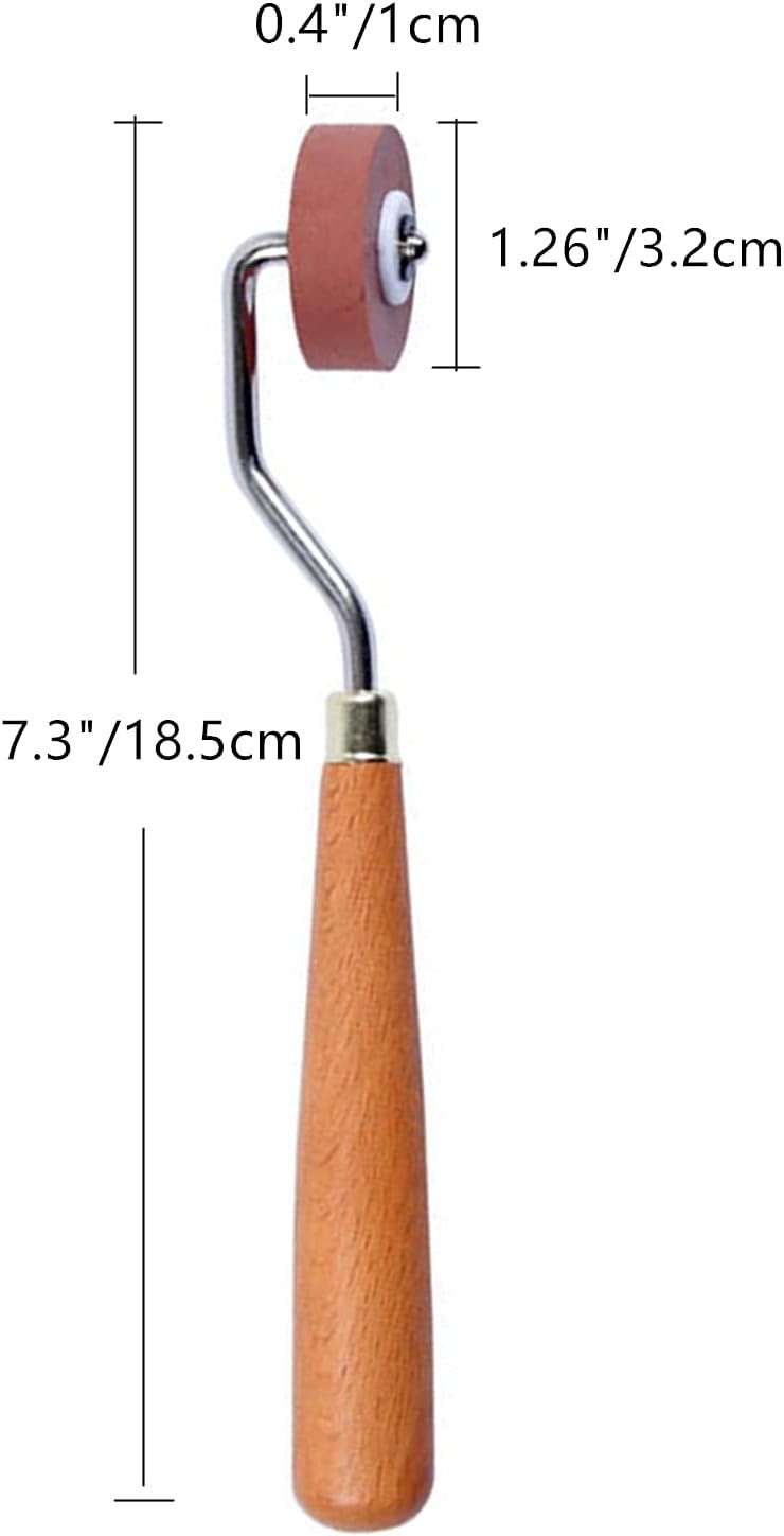 Rubber Brayer Roller for Printmaking, Ideal for anti Skid Tape Construct
