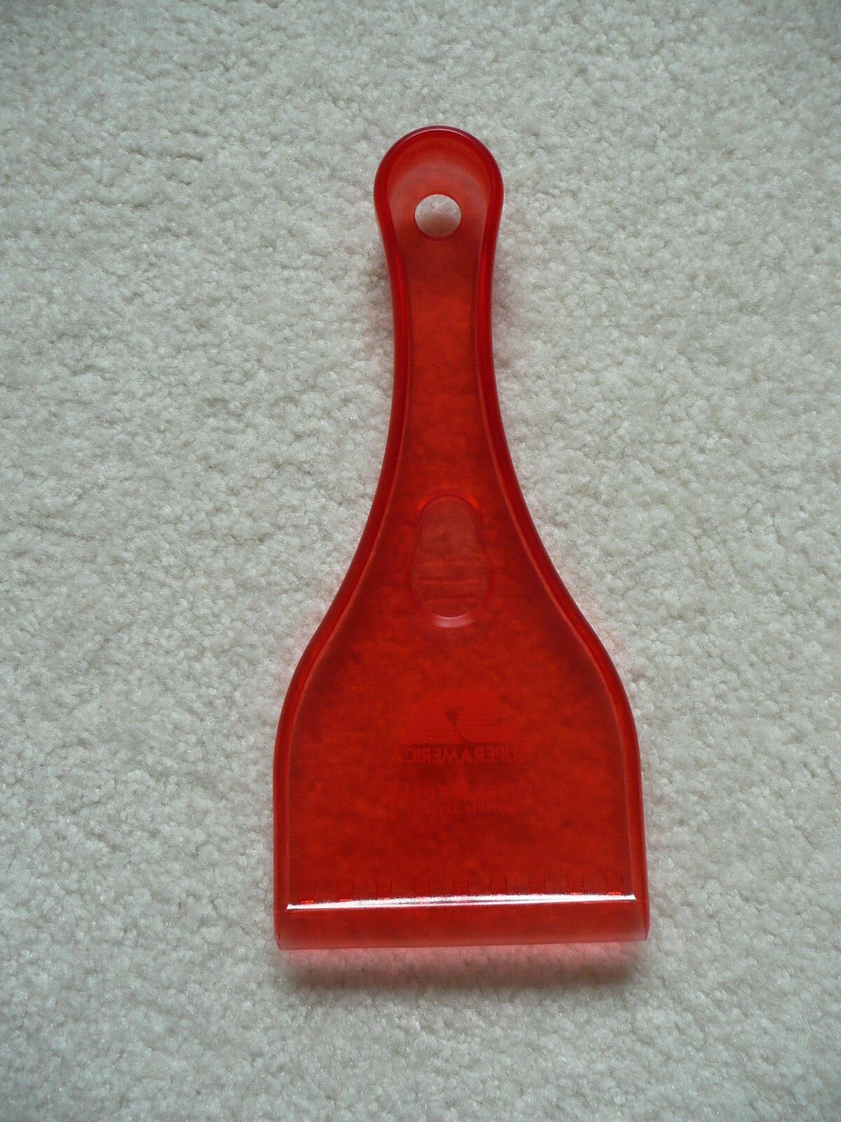 Super America Small Travel Windshield Ice Scraper - Red - 8.5" - NWOT