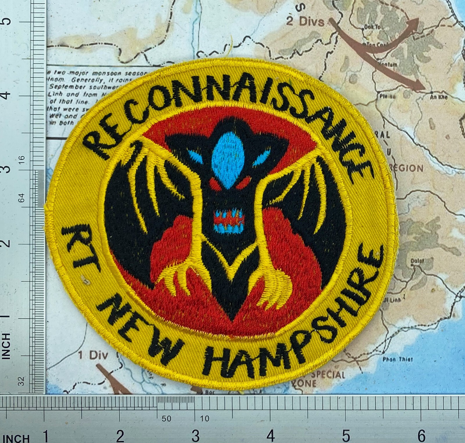 Patch , USSF , reconnaissance , rt new hampshire patch  vietnam war patch t2-798