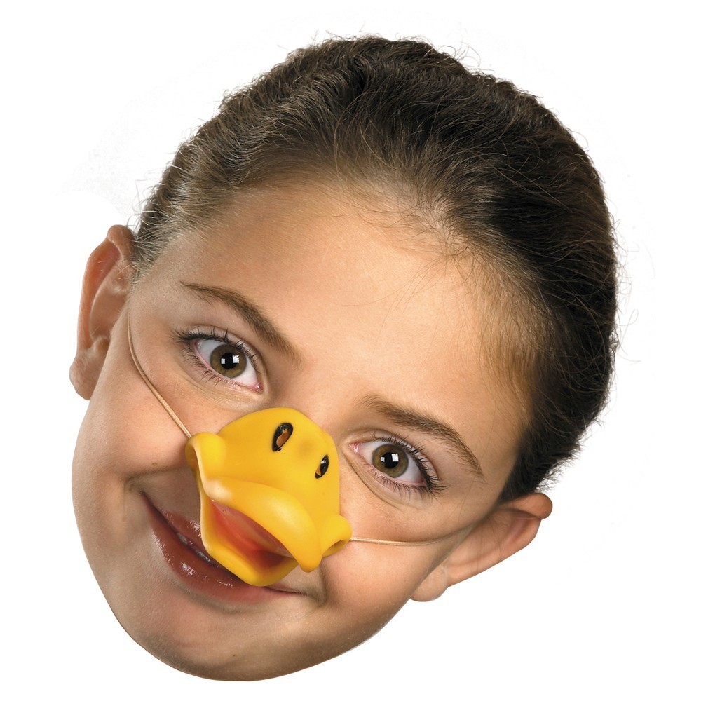 Childs Duck Bill Mask Beak Animal Costume Rubber Ducky Nose Mouth Bird Children