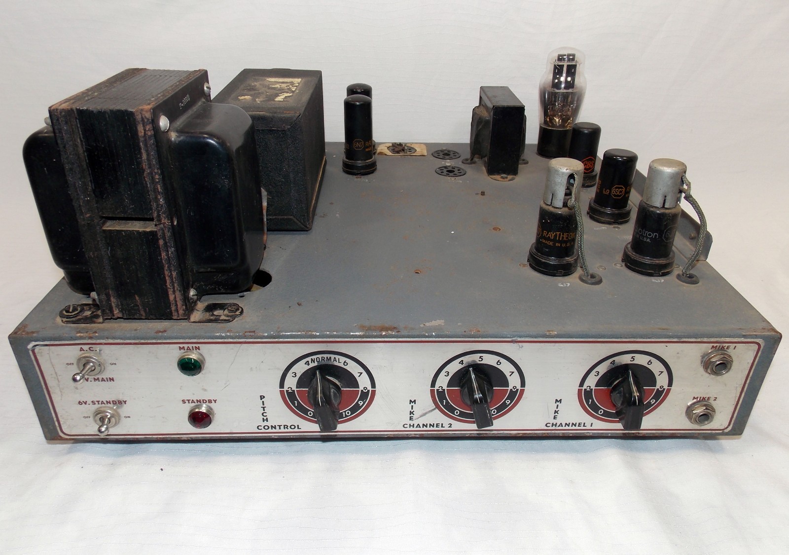 Early Lafayette Vacuum Tube Amplifier Amp Commercial PA Parts Repair PROJECT!