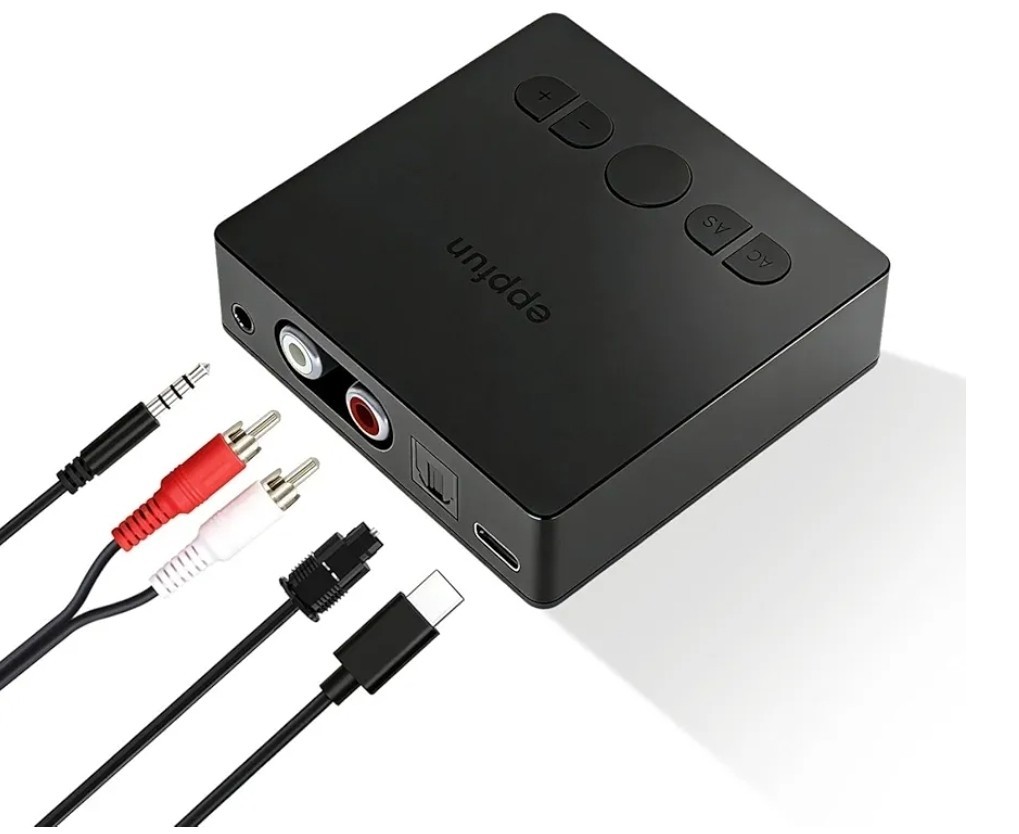 Bluetooth 5.4 Receiver with Auracast, Qualcomm Chip HiFi Audio Adapter Supports