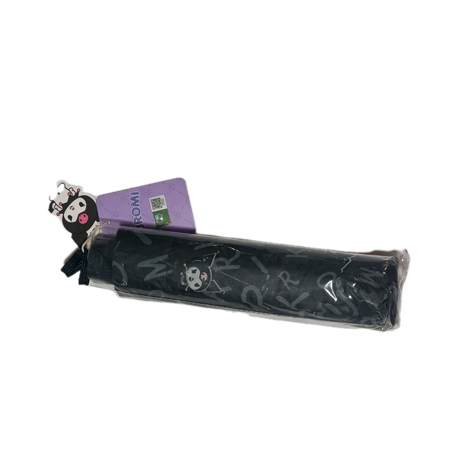 Kuromi Umbrella NEW Black Folding Portable Rain Sun Protection Sanrio