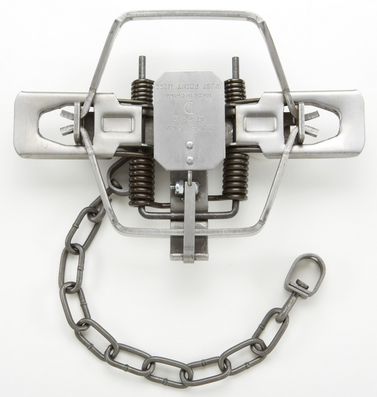 3 DUKE #2 SQUARE JAW OFFSET COIL SPRING TRAP COYOTE BOBCAT FOX