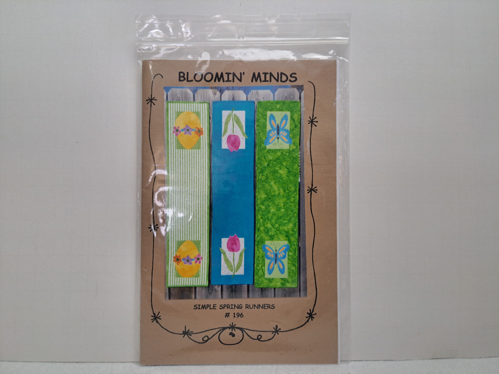 Bloomin' Minds Quilt Pattern - Simple Spring Runners (9" x 40") #196 - Uncut