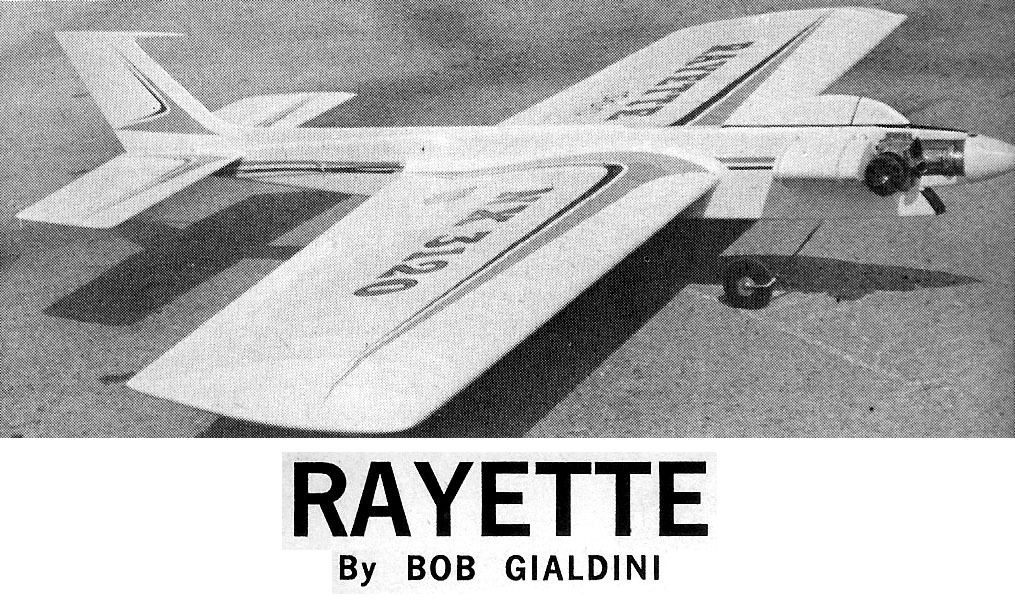 Model Airplane Plans (UC): RAYETTE 55" Stunt for .29-.45 by Bob Gialdini