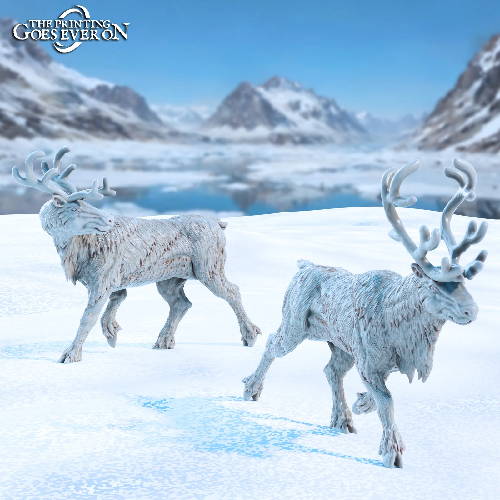 Frostkin Reindeer (Set of 2) - 28-32mm Tales of - Resin Tabletop Miniatures