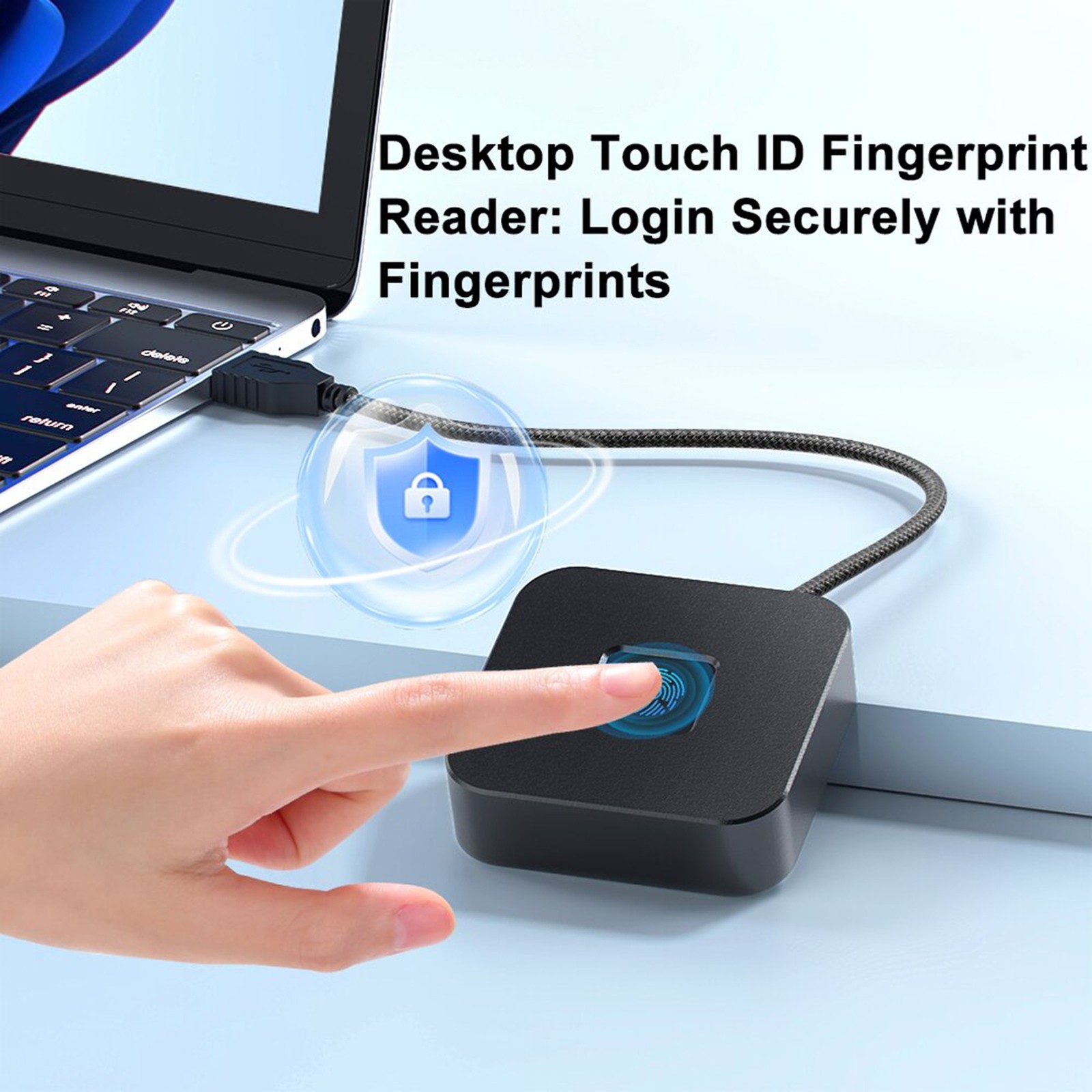USB Fingerprint Reader Fast Recognition For PC 10 11 Easy To Use DSO