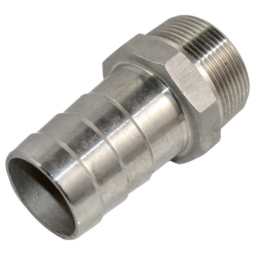 1.5" MALE NPT Thread Pipe Fitting to 1.5" Barb Hose Tail End Connector Stainless