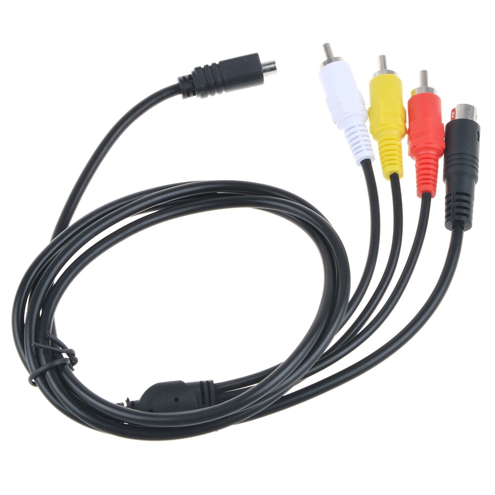 5ft AV TV Video Cord Cable For SONY DCR-DVD103 DCR-DVD105 DCR-DVD108 DCR-SR82