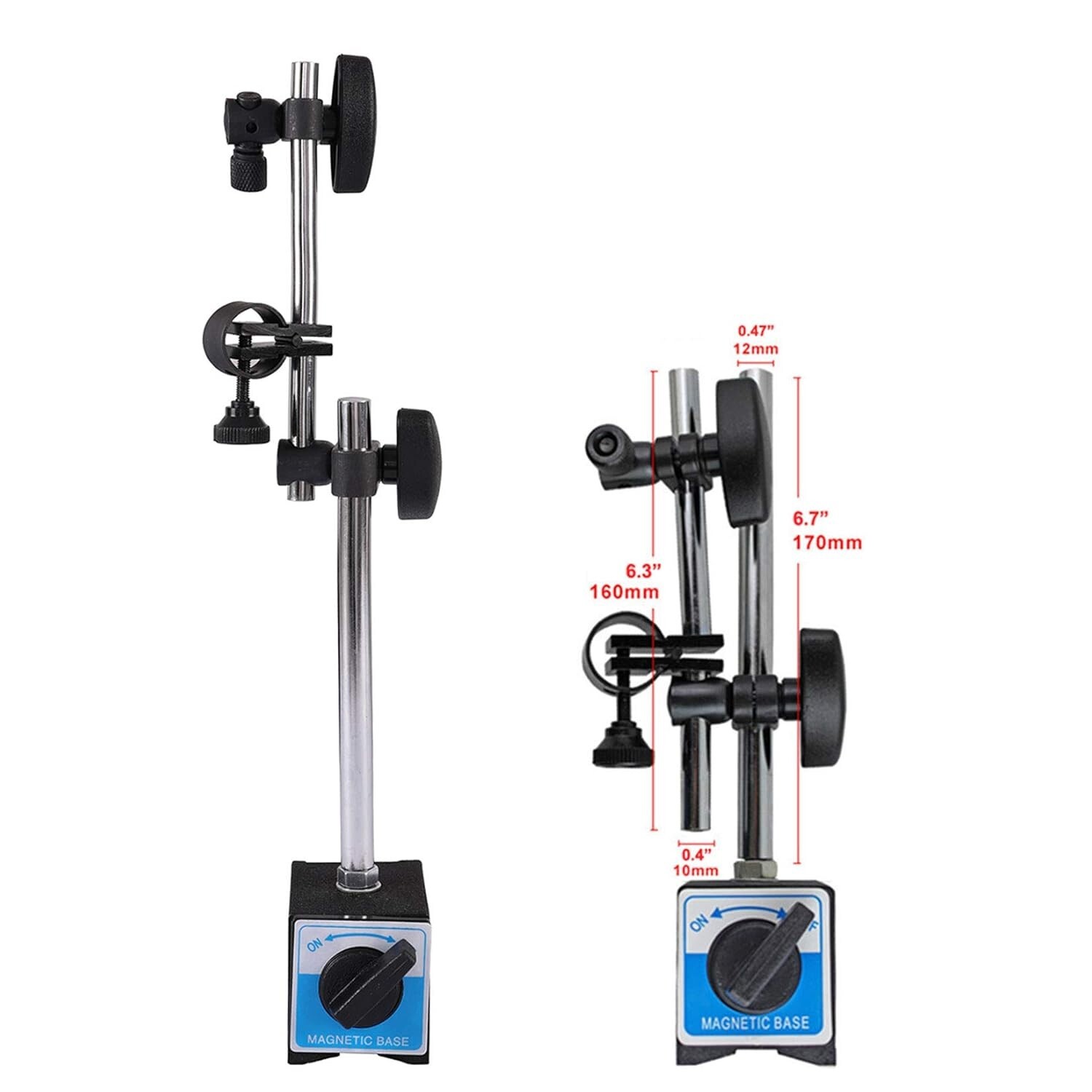 Dial Indicator with Magnetic Base 0.001"Precision Gauge Test Indicator Point Set