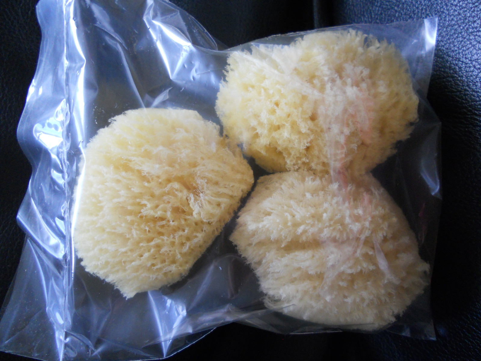 LOT OF 3 COSMETIC NATURAL SEA SPONGE FACE FACIAL PUFF BRUSH BODY CRAFTS 2.5"-3"