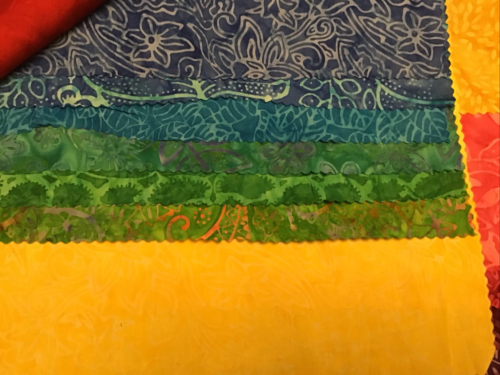 Fabric Batik Brights 29 Piece Collection, Salesman Samples