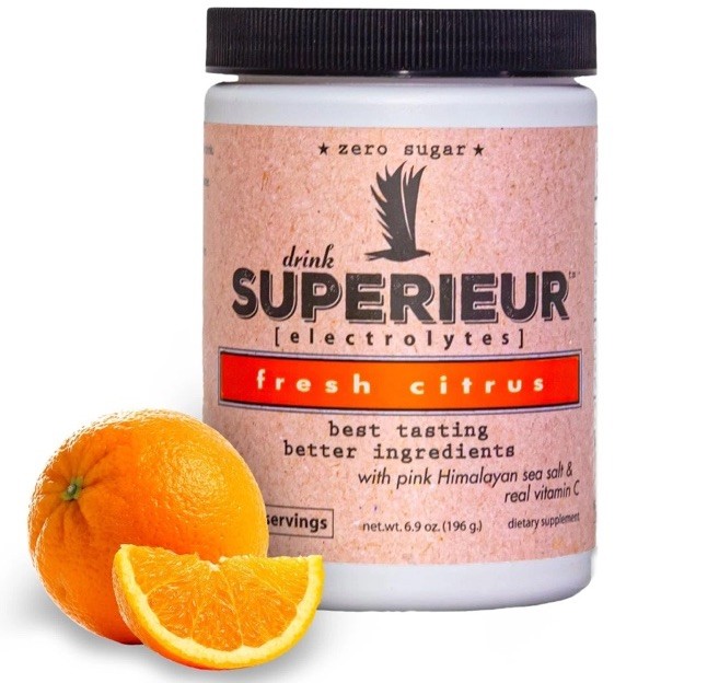 Superieur Electrolytes 70 serving Canister - Fresh CITRUS 🍋‍🟩